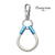 Sustainable OceanYarn NOTCH Loop - Natural with blue aluminium ends