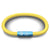 This Woman Runs Solid Yellow Cord NOTCH Bracelet with Blue Clasp